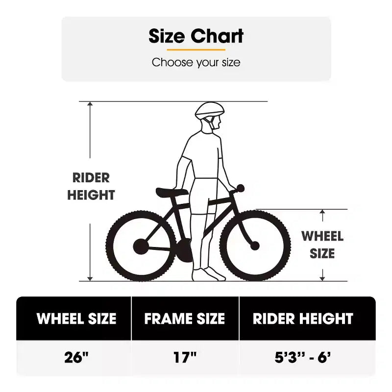 HILAND Ridge 26 Inch 27.5 Inch Mens Mountain Bike, 21 Speed
