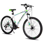 HILAND 26 Mountain Bike per Uomo Donna, Ruota a 3/6/Multi-Raggi, 18 Velocità
