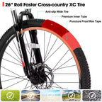 HILAND 26 Mountain Bike per Uomo Donna, Ruota a 3/6/Multi-Raggi, 18 Velocità