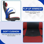 BestMassage Gaming Chair Office Chair Computer Desk Chair with Lumbar Support and Adjustable Headrest and PU Leather Gamer Chair for Adults