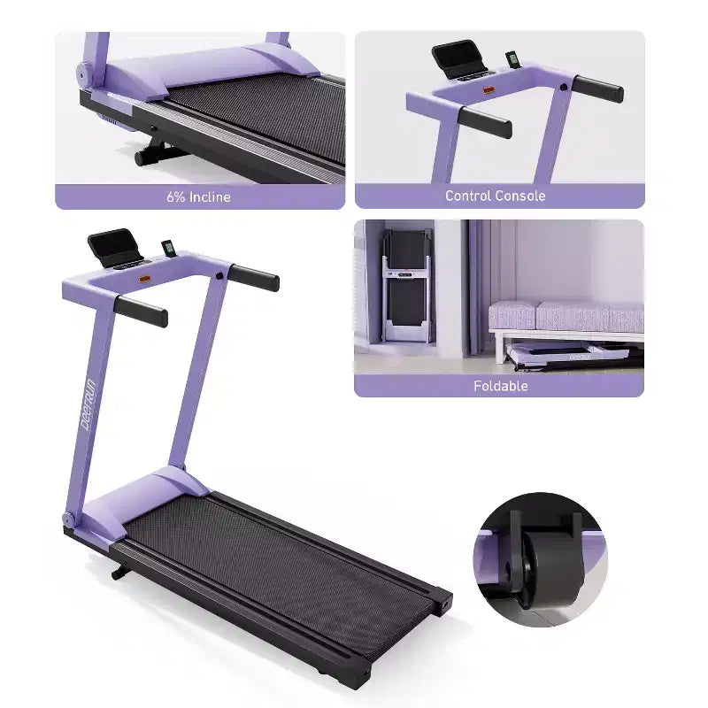 DeerRun A1 Pro+ 3 in 1 Folding Treadmill Designed for Home In Walking Pad Treadmill 6% incline
