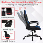 BestMassage Sedia da Gaming Sedia da Ufficio con Supporto Lombare Altezza Regolabile Sedia Direzionale in Pelle PU per Donne Uomini Adulti