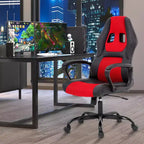 BestMassage Sedia da Gaming Sedia da Ufficio con Supporto Lombare Altezza Regolabile Sedia Direzionale in Pelle PU per Donne Uomini Adulti