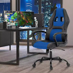 BestMassage Sedia da Gaming Sedia da Ufficio con Supporto Lombare Altezza Regolabile Sedia Direzionale in Pelle PU per Donne Uomini Adulti