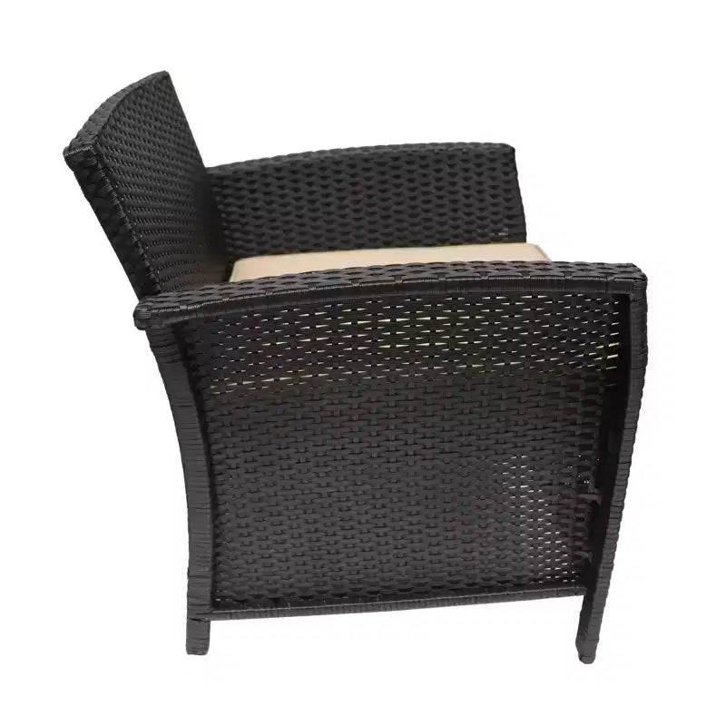 GDFStudio Raina, sedie a sdraio in vimini per esterni con cuscino (set da 2)