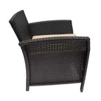 GDFStudio Raina, sedie a sdraio in vimini per esterni con cuscino (set da 2)