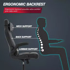 BestMassage Sedia da Gaming Sedia da Scrivania per Computer con Supporto Lombare, Rivestimento e Base Girevole su Rotelle per Giochi su PC e Uso Direzionale