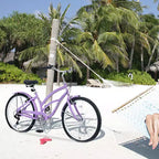 26 Inch Cruiser Bike, 7 Speed Multiple Colors Men's Women's Beach Cruiser Bike with Front and Rear V-brakes