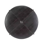 Christopher Knight Home Crestholm Pouf Rotondo Moderno Imbottito con Gambe in Ferro