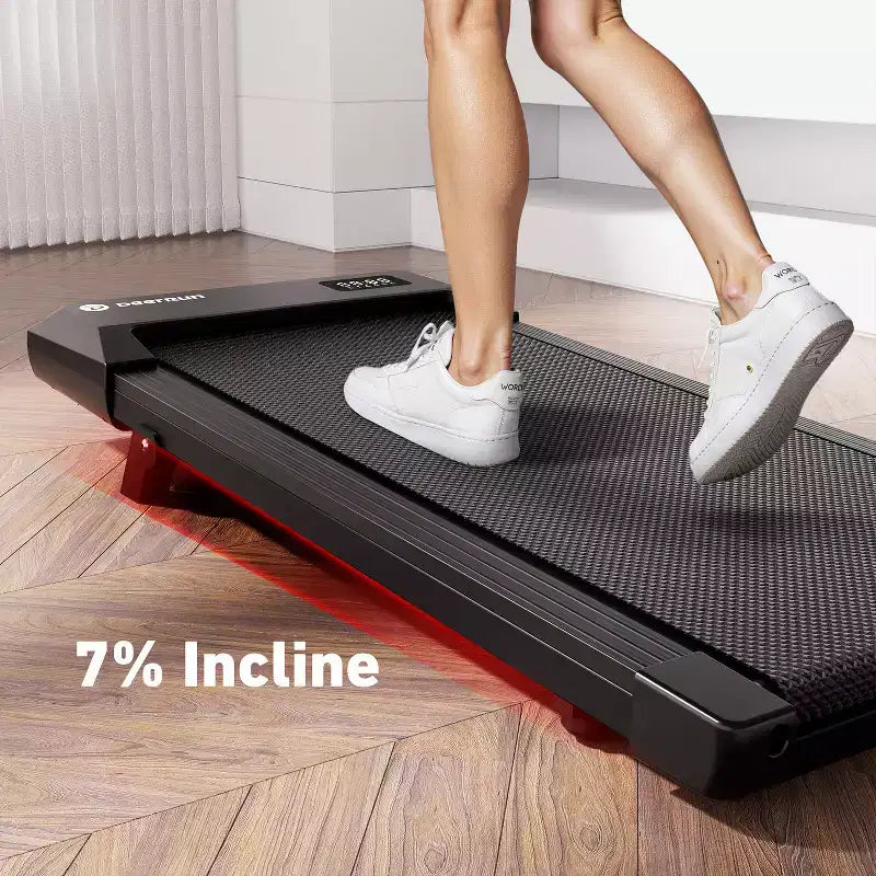 Tapis Roulant Compatto da Passeggio DeerRun Q2 Urban Plus con Inclinazione del 7% per Casa e Ufficio, Motore Silenzioso