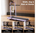 Tapis roulant cardio DeerRun A6 Plus per tutti i giorni con inclinazione del 5%, velocità regolabile fino a 12 km/h, 136 kg