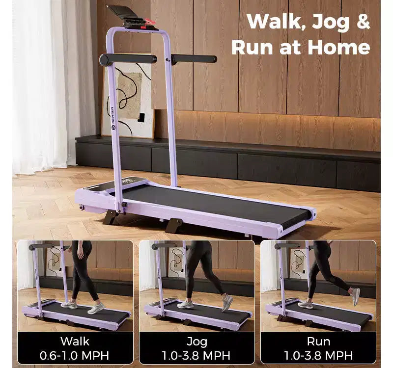 Tapis roulant cardio DeerRun A6 Plus per tutti i giorni con inclinazione del 5%, velocità regolabile fino a 12 km/h, 136 kg