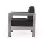 Christopher Knight Home Aviara Modern Outdoor Aluminum Club Chair with Cushions