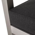 Christopher Knight Home Aviara Modern Outdoor Aluminum Club Chair with Cushions