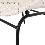 GDFStudio Belvidere Outdoor Modern Wicker and Iron Club Chairs (Set of 2)