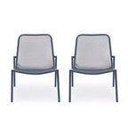 GDFStudio Douglas Sedie da Esterno in Rete Metallia (Set di 2)