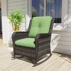 UPTIOT Patio Wicker Rocking Chair with Cushions
