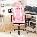 BestMassage Sedia da Gaming Racing da Ufficio con Funzione Massaggio Supporto Lombare in Pelle PU per Adulti