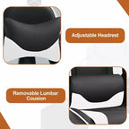 BestMassage Sedia da Gaming Racing da Ufficio con Funzione Massaggio Supporto Lombare in Pelle PU per Adulti