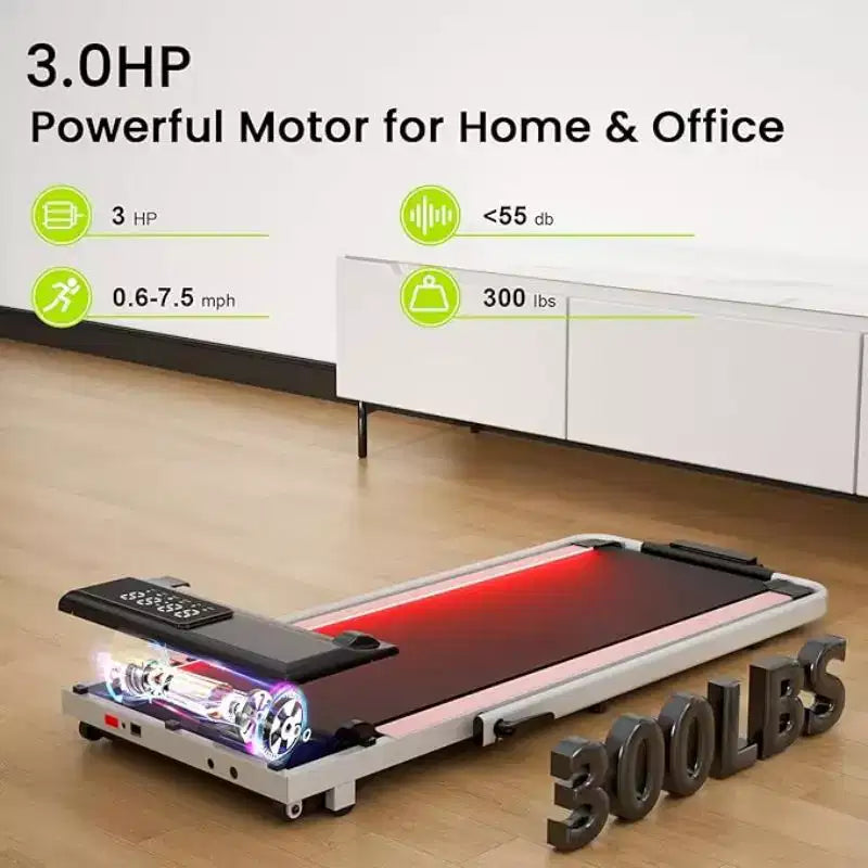 DeerRun A6 Plus Tapis Roulant Pieghevole Sottile 2 in 1 con Inclinazione del 5%, Bluetooth e Telecomando, 136 kg, Modello 2026