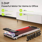 DeerRun A6 Plus Tapis Roulant Pieghevole Sottile 2 in 1 con Inclinazione del 5%, Bluetooth e Telecomando, 136 kg, Modello 2026