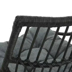 GDFStudio Apulia Bohemian Outdoor Wicker Club Chair with Cushions
