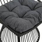 GDFStudio Apulia Bohemian Outdoor Wicker Club Chair with Cushions