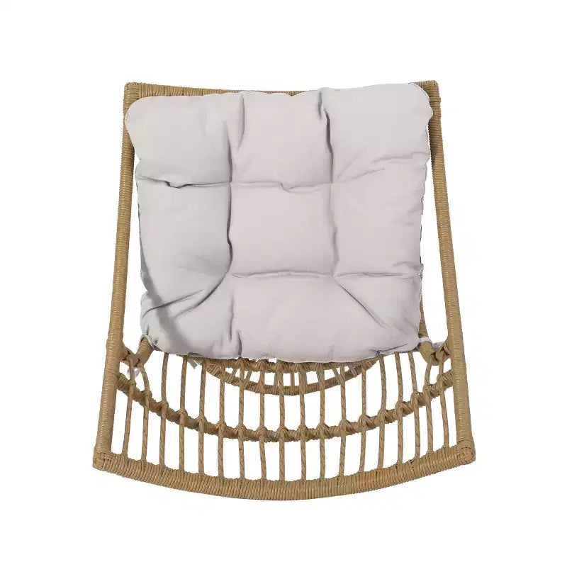 GDFStudio Apulia Bohemian Outdoor Wicker Club Chair with Cushions