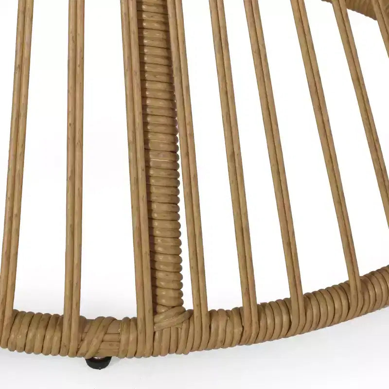 GDFStudio Apulia Bohemian Outdoor Wicker Club Chair with Cushions