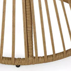 GDFStudio Apulia Bohemian Outdoor Wicker Club Chair with Cushions