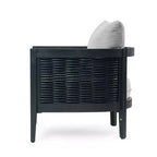 Christopher Knight Home Burchett Outdoor Acacia Wood and Rattan Club Chair with Cushions