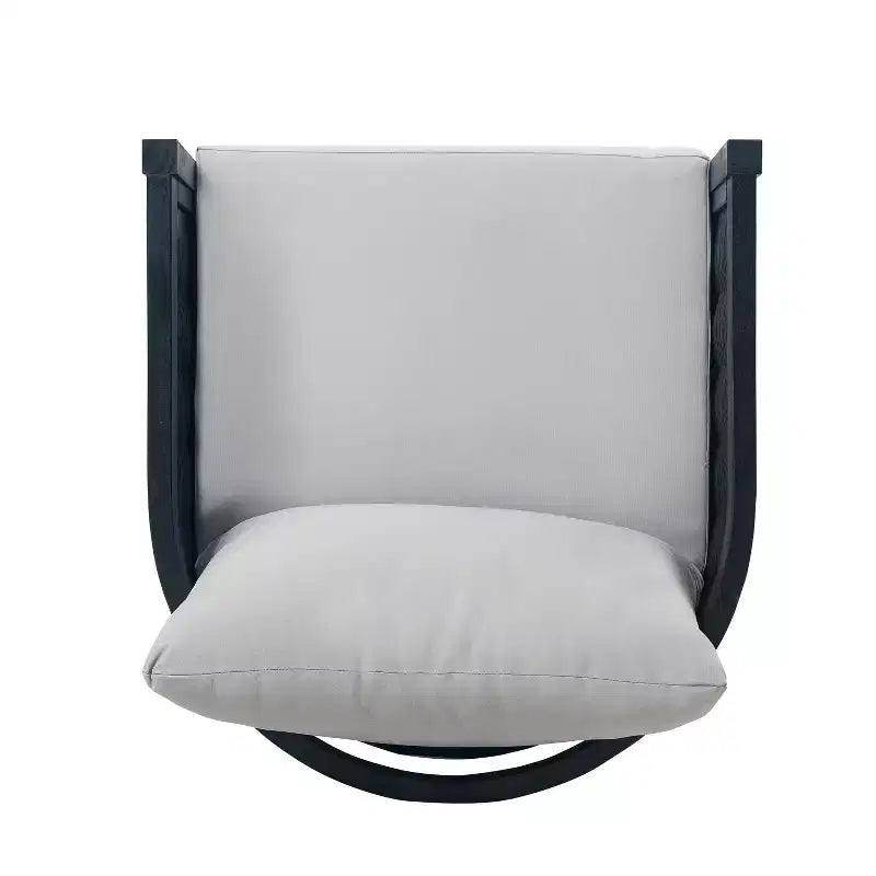 Christopher Knight Home Burchett Outdoor Acacia Wood and Rattan Club Chair with Cushions