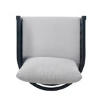 Christopher Knight Home Burchett Outdoor Acacia Wood and Rattan Club Chair with Cushions