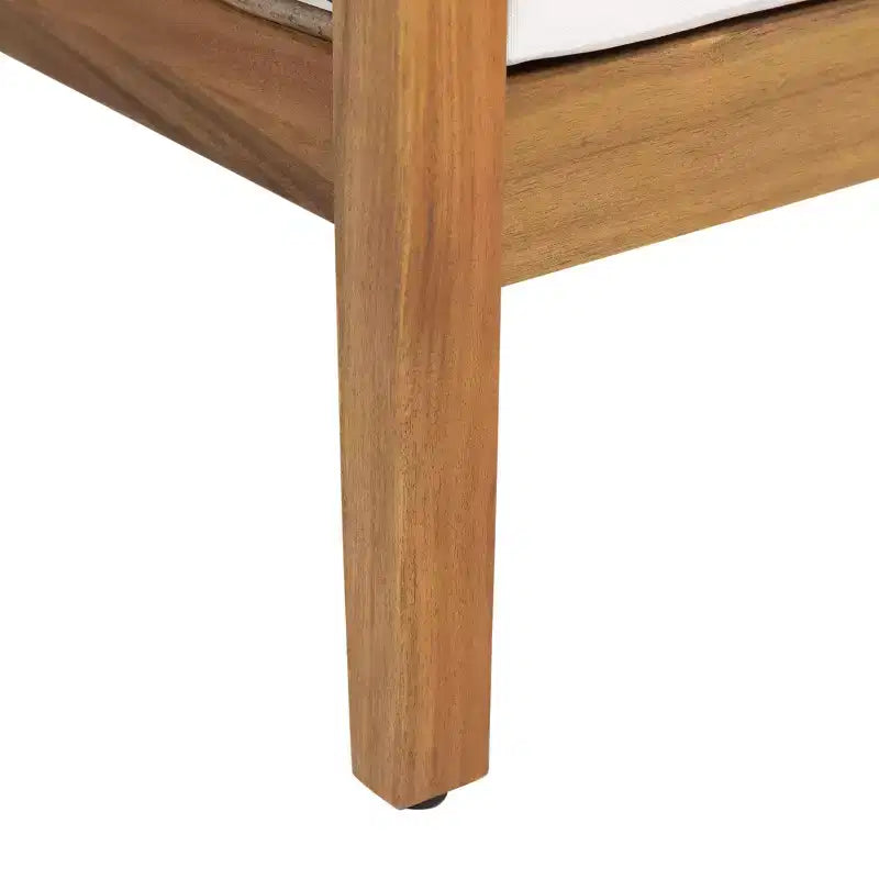 Christopher Knight Home Burchett Outdoor Acacia Wood and Rattan Club Chair with Cushions