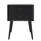 Christopher Knight Home Caesar Mid-Century Modern Acacia Wood Nightstand with 2 Drawers
