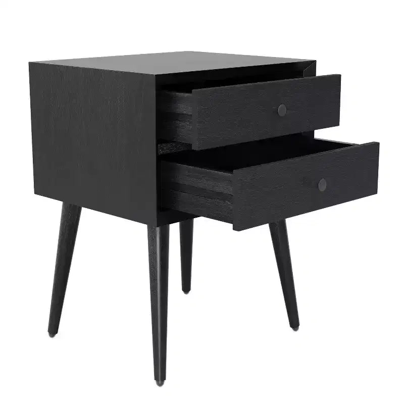 Christopher Knight Home Caesar Mid-Century Modern Acacia Wood Nightstand with 2 Drawers