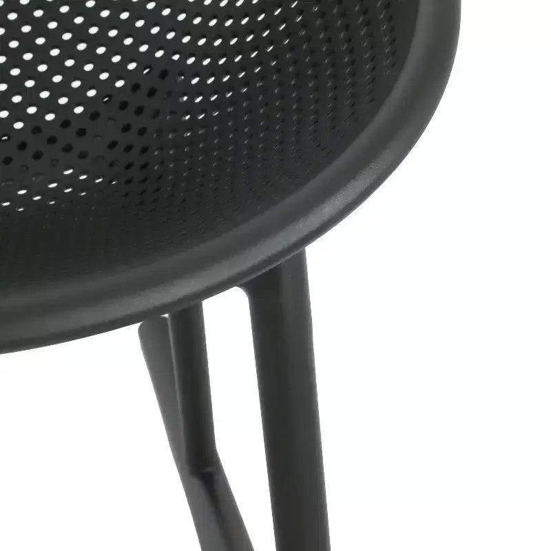 Sedia a dondolo GDFStudio Edmont da esterno in plastica di polipropilene con timpano