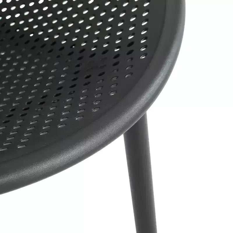 GDFStudio Harrah, sedia d'accento da esterni con frontone in polipropilene