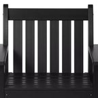 WestinTrends Outdoor Patio HDPE Adirondack Dining Arm Chairs (Set of 4)