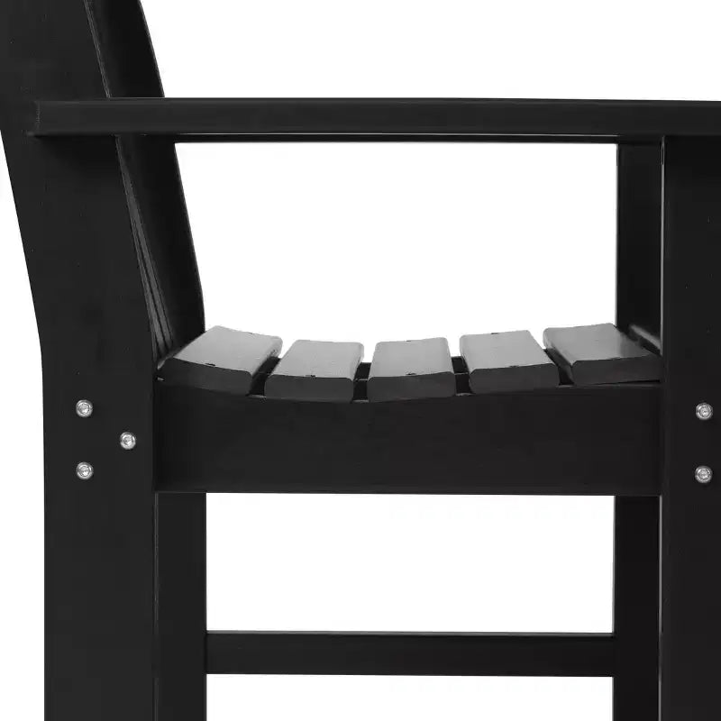 WestinTrends Outdoor Patio HDPE Adirondack Dining Arm Chairs (Set of 4)
