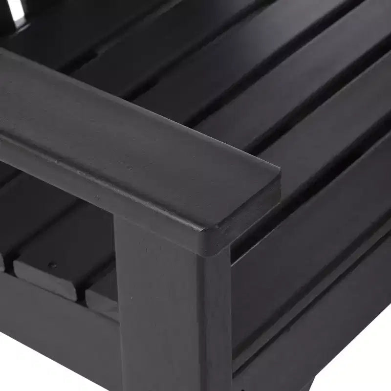 WestinTrends Outdoor Patio HDPE Adirondack Dining Arm Chairs (Set of 4)