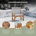 WestinTrends Outdoor Patio HDPE Adirondack Dining Arm Chairs (Set of 4)