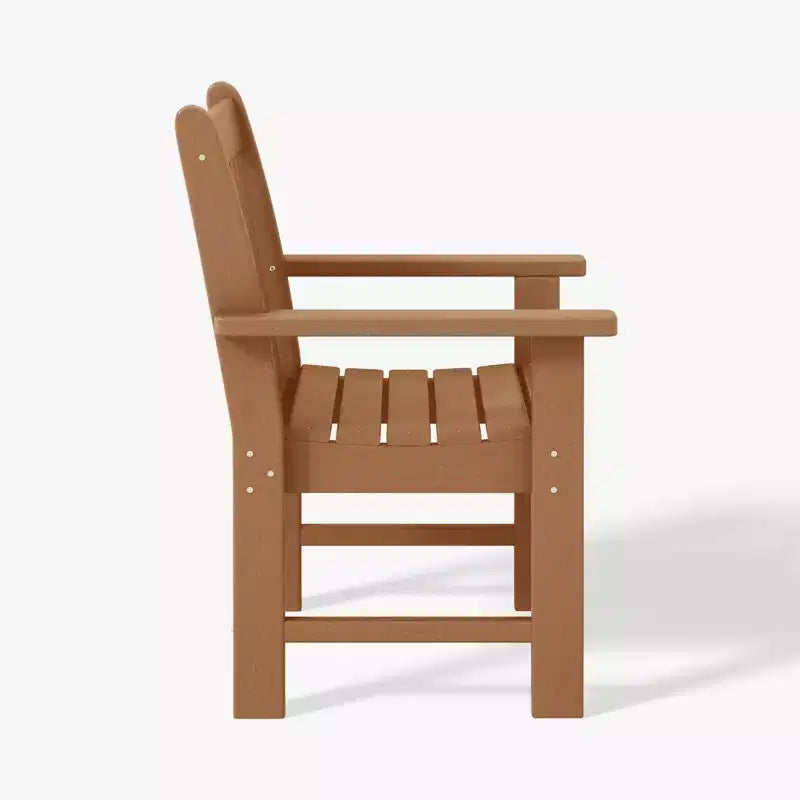 WestinTrends Outdoor Patio HDPE Adirondack Dining Arm Chairs (Set of 4)