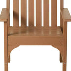 WestinTrends Outdoor Patio HDPE Adirondack Dining Arm Chairs (Set of 4)
