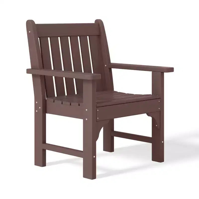 WestinTrends Outdoor Patio HDPE Adirondack Dining Arm Chairs (Set of 4)