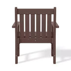 WestinTrends Outdoor Patio HDPE Adirondack Dining Arm Chairs (Set of 4)