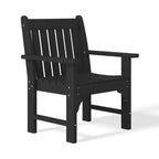 WestinTrends Outdoor Patio HDPE Adirondack Dining Arm Chairs (Set of 4)