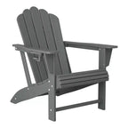 WestinTrends Highland Outdoor Patio HDPE Adirondack Chair With Cup Holder and Table Set