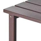 WestinTrends 3-Piece Adirondack Chair with Cup Holder and Folding Ottoman and Table Set