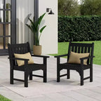 WestinTrends Sedie da pranzo Adirondack per esterni in HDPE (set da 2)